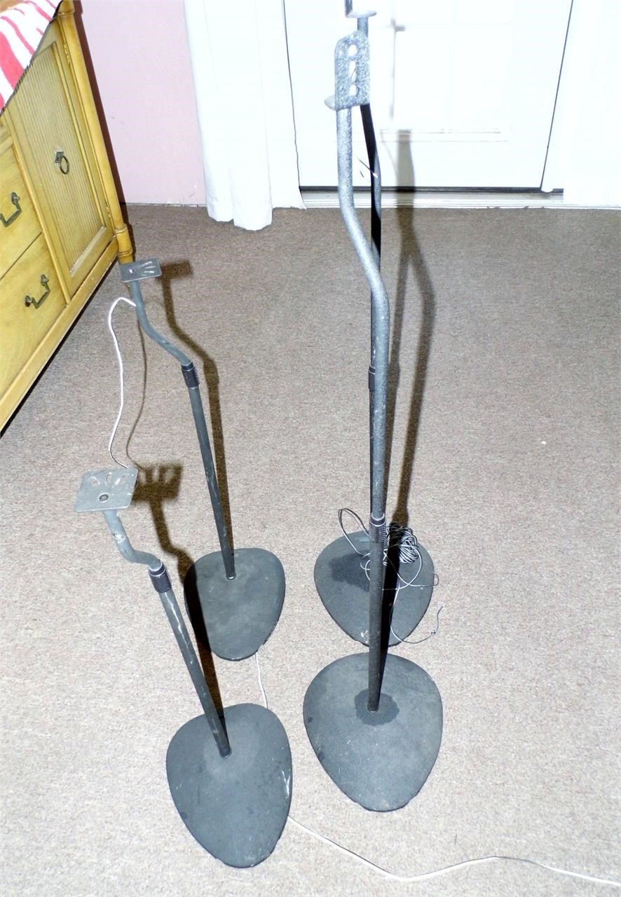4 Metal Speaker Stands