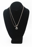 (2) .925 STERING SILVER NECKLACES