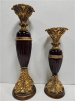 Pair of Fancy Candle Holders