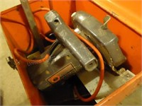 Black & Decker circular saw in metal box