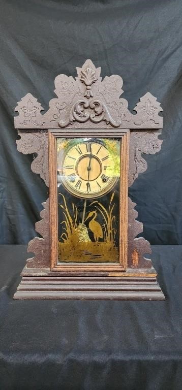 Antq E.N. Welch Mfg Co Mantel Clock-WORKS