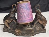 Metal Decorative Elephant Lamp