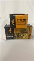 Browning 17 WSM AMMO (100 rounds)