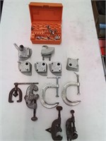 Flare tools and clamps