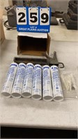 Caulking Gun and 6 Tubes Adhesive