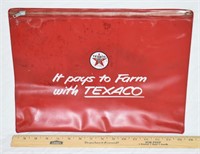 VINTAGE IT PAYS TO FARM WITH TEXACO DOCUMENT POUCH