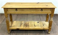 Rustic Mexican Pinewood Console / Sofa Table