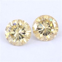 APPR $2250 3.00/2 Ct Round Moissanite M-N