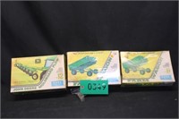 1/25th JD Plow & 2 Farm Wagon Models