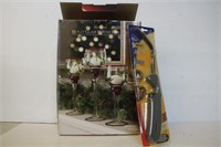 Holly Glass Candle Holders New lighter