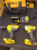 DeWalt 20V 1/2" hammer drill/driver, 1/4" impact