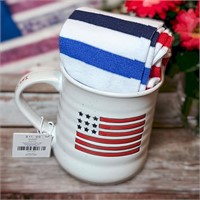 4th of July Patriotic Coffee Mug & Knee Socks