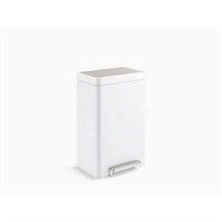 Kohler Dual Compartment Trash Can  SS/White