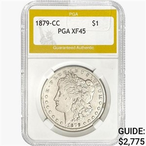 1879-CC Morgan Silver Dollar PGA XF45