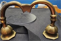 Antique Brass Double Candle Holders