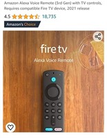 Amazon Fire TV Alexa Voice Remote,