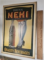 Nehi Soda Cardboard Sign