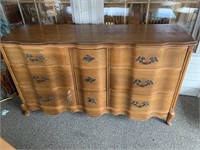 Cherry dresser with mirror - has a few scratches