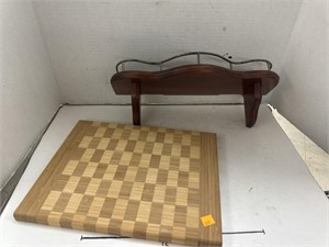 Cutting Board & Wall Shelf