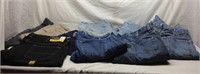F4) (10) PAIRS OF 36 PANTS, 1 NEW PAIR, OTHERS ARE