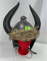 Unusual horn helmet