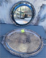 11 - ROUND MIRROR & VINTAGE TRAY (P17)