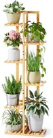 ROSSNY Plant Stand Indoor, 6 Tier 7 Potted Bamboo