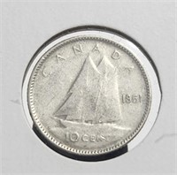 Canada 1951 10c Silver