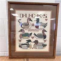 Ducks Framed Needlework