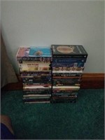 Lot of dvds and VHS tapes