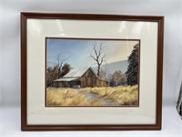 Sam Hull "Kelley's Barn" Original Watercolor