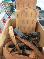 Leather Straps, (5) Display Boards-Various Lengths