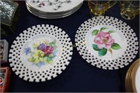 HAND PAINTED PORCELAIN PLATES