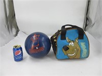Boule de quille Scooby-Doo avec sac