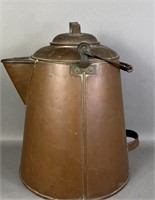 Philadelphia copper coffee pot, signed Glad &