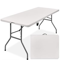 Best Choice Products 6ft Plastic Folding Table, In