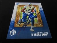 D'Andre Swift signed Trading Card w/Coa