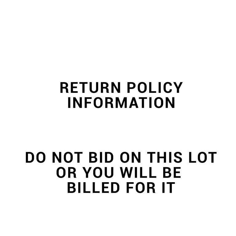 RETURN POLICY INFORMATION