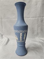 WEDGEWOOD BLUE GODDESS VASE 11"