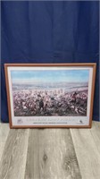 Custer's Last Fight Framed Print with Anheuser