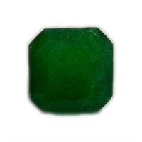 Genuine 8.02 ct Square Cut Emerald Cert. Gemstone