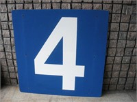 4ft x 4ft Aluminum Prison Bldg. Sign  (#4)