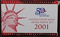 2001 US SILVER PROOF SET