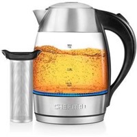 Chefman Electric Glass Kettle  Fast Boiling W/...
