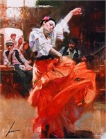 Pino "Flamenco in Red" Hand Signed