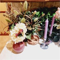Faux Floral & Plants, Vases, Baskets, Candlesticks