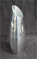 Signed modern chrome bud vase