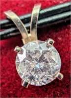$1600 140K  Diamond(0.34ct) Pendant