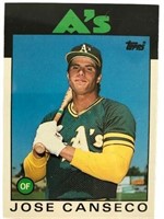 Jose Canseco A's Trading Card
