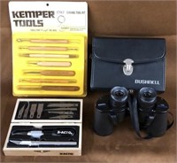 Kemper, x-acto tools, bushnell binoculars lot